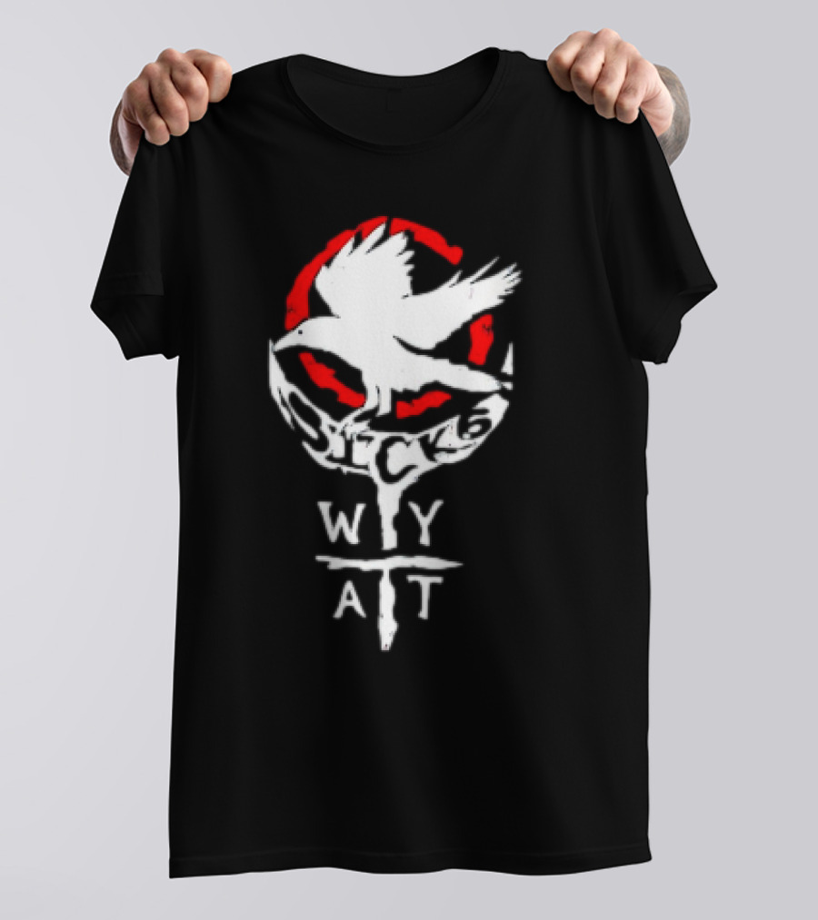 Licensed Gear Wyatt Sicks Red Circle Motif T-Shirt