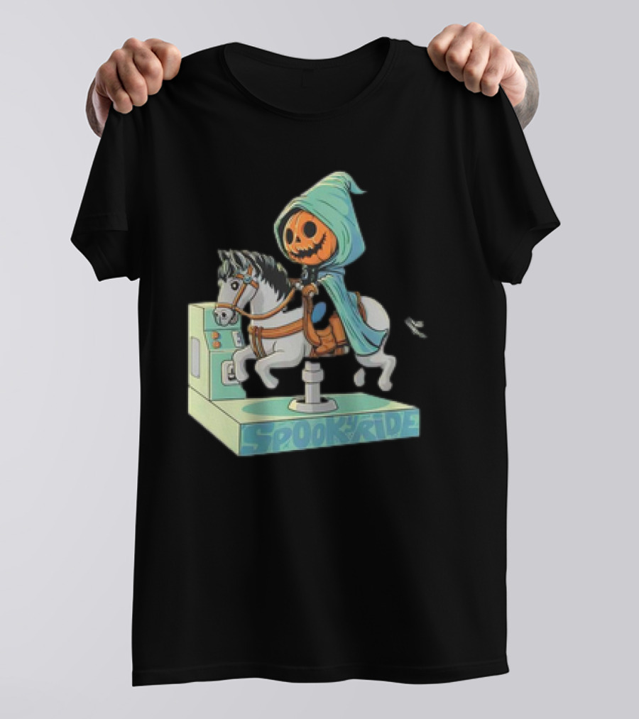 The Legend Of Sleepy Hollow Headless Horseman Spooky Ride Coin Operated Ride T-Shirt