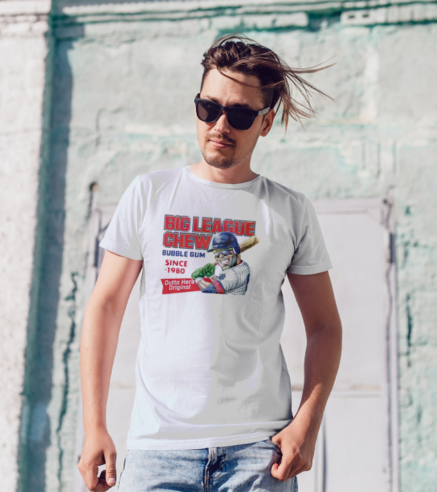 Big League Chew Bubble Gum Since 1980 Outta Here Original T-Shirt