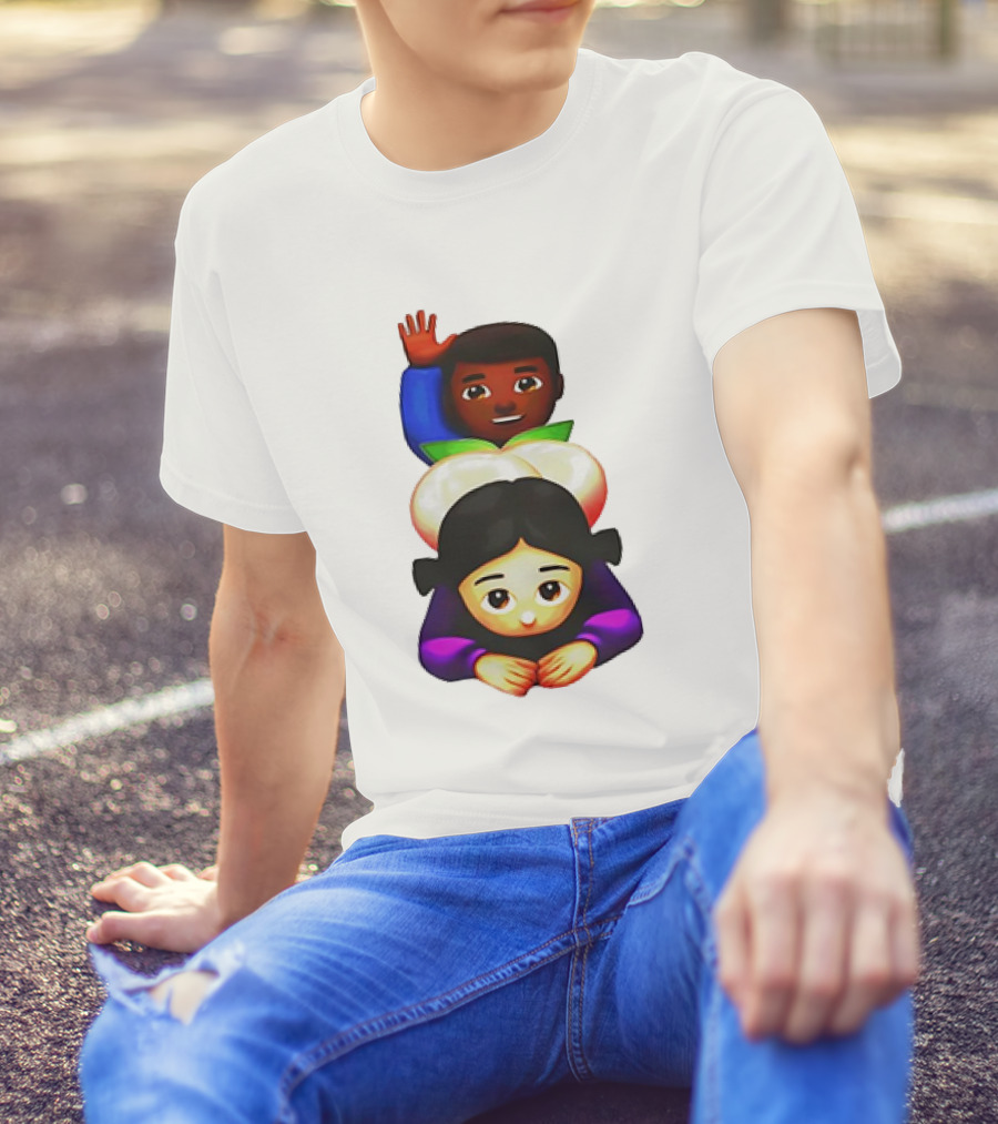 Doggystyle Emoji Meme Peach Behind Scene T-Shirt