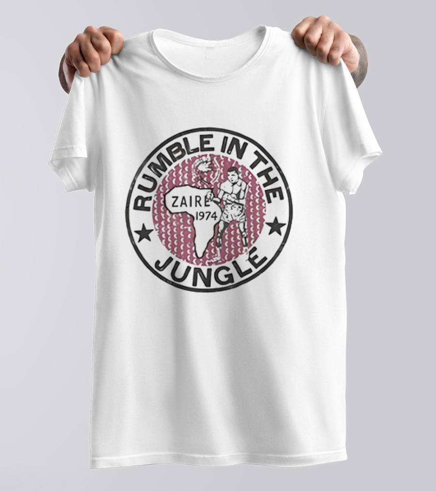 Rumble In The Jungle Zaire 1974 Boxer Africa Stars T-Shirt