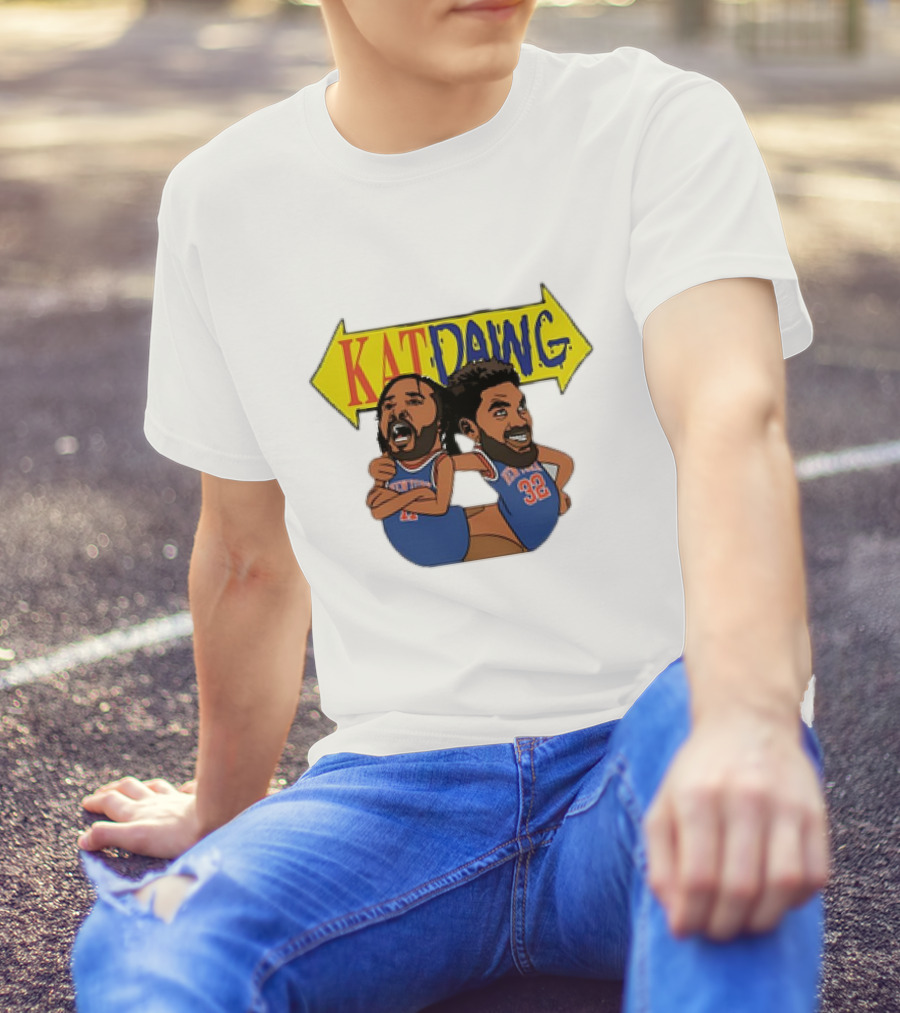 Kat Dawg Jalen Brunson Karl-Anthony Basketball Cartoon Characters T-Shirt