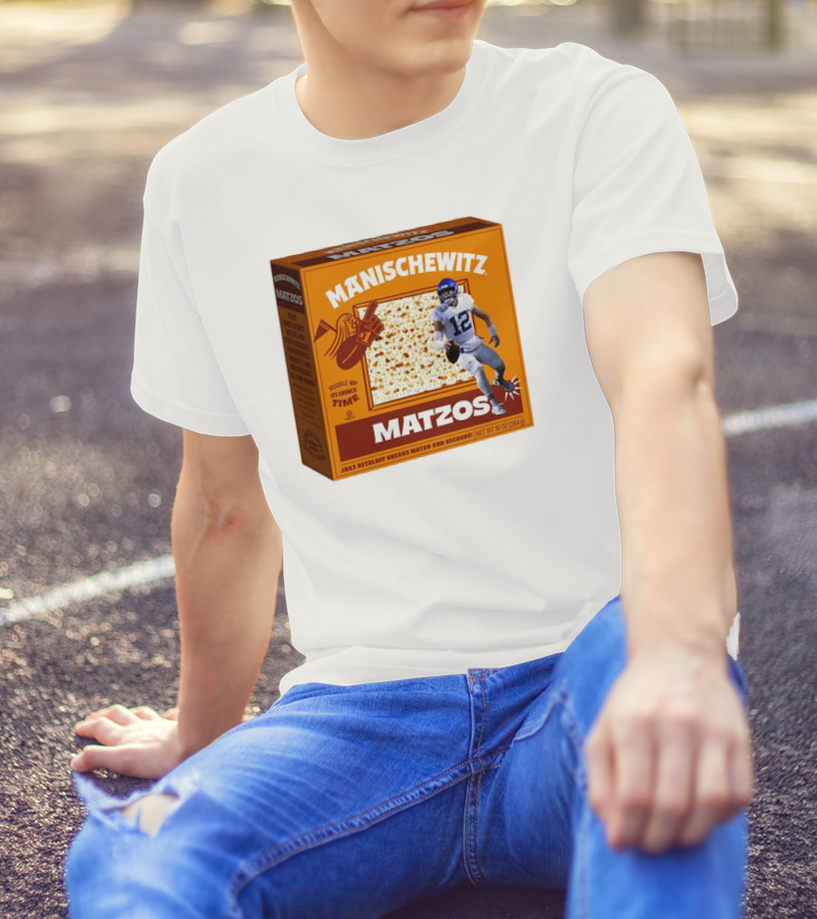 Manischewitz Matzos Jake Retzlaff Breaks Matzo And Records BYU Cougars Matzo Crunch Football T-Shirt