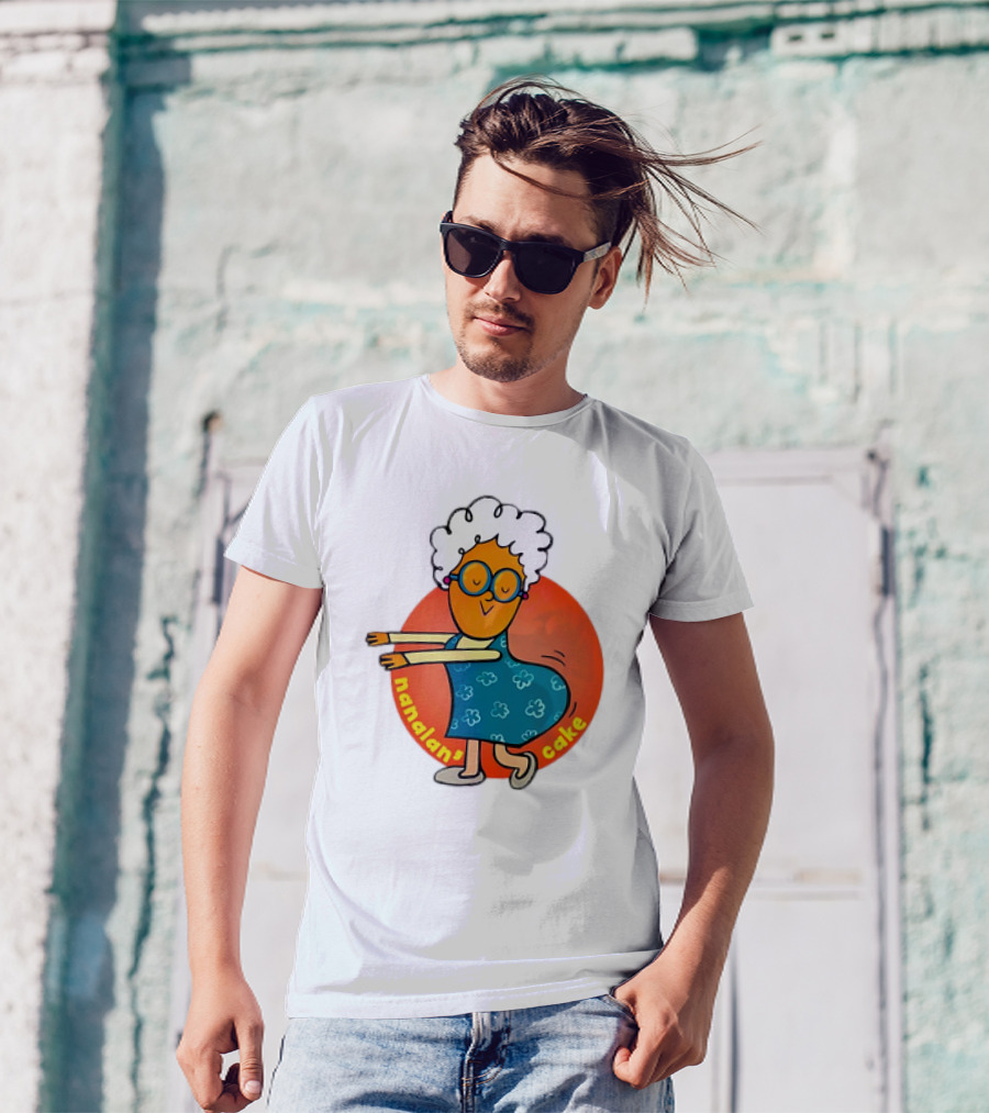 Nanalan Nana Cake Dancing Granny Character T-Shirt