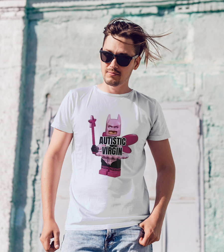 Autistic Virgin Pink Batman Awareness T-Shirt