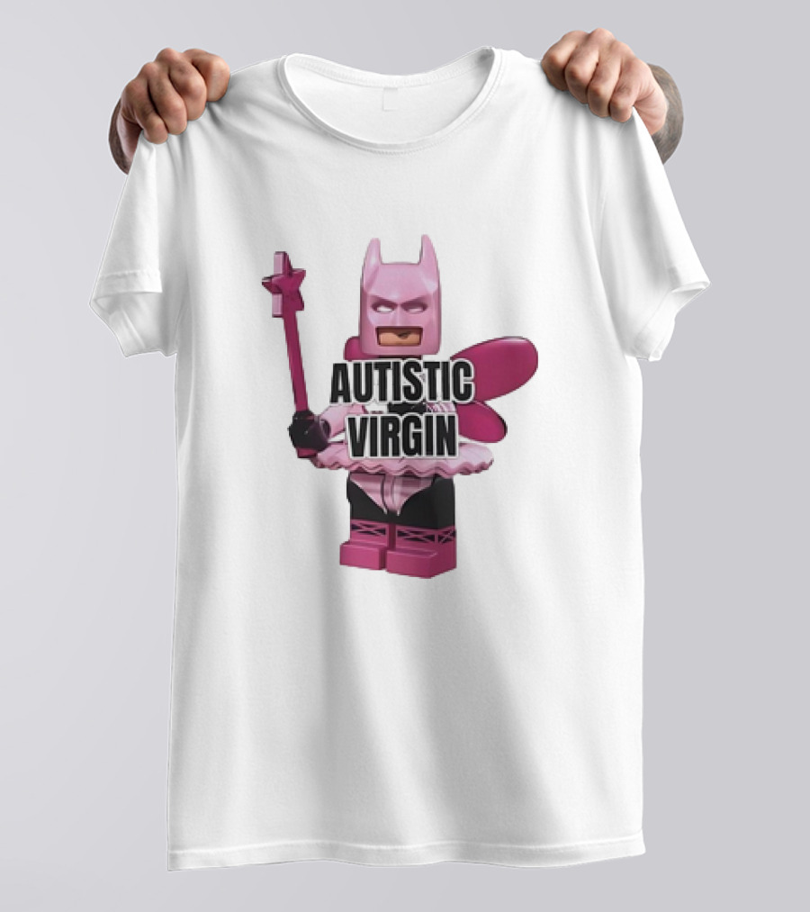 Autistic Virgin Pink Batman Awareness T-Shirt