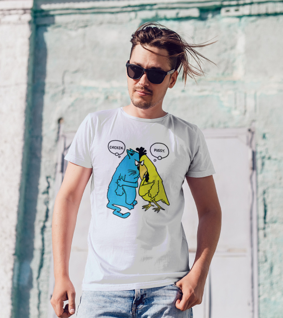 Chicken Pussy Cartoon John Baynham Chicken Pussy T-Shirt