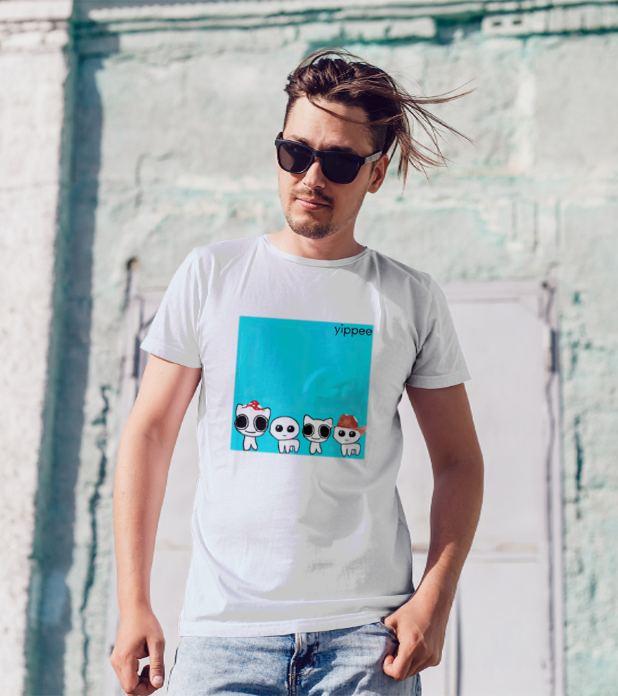 Yippee X Weezer Cringey Characters With Hats T-Shirt