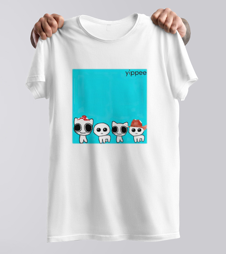 Yippee X Weezer Cringey Characters With Hats T-Shirt