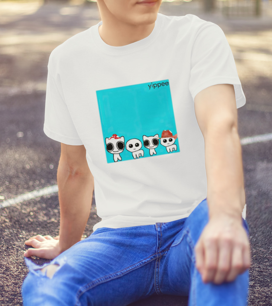 Yippee X Weezer Cringey Characters With Hats T-Shirt