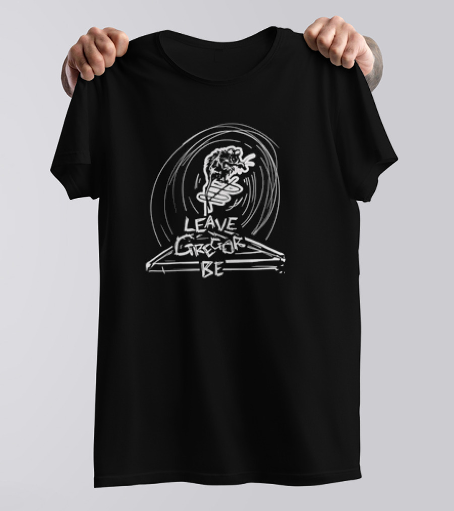 Leave Gregor Be Dinosaur Lightning Spiral T-Shirt