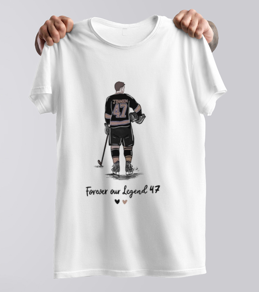 Adam Johnson Forever Our Legend 47 Pittsburgh Penguins Hockey T-Shirt