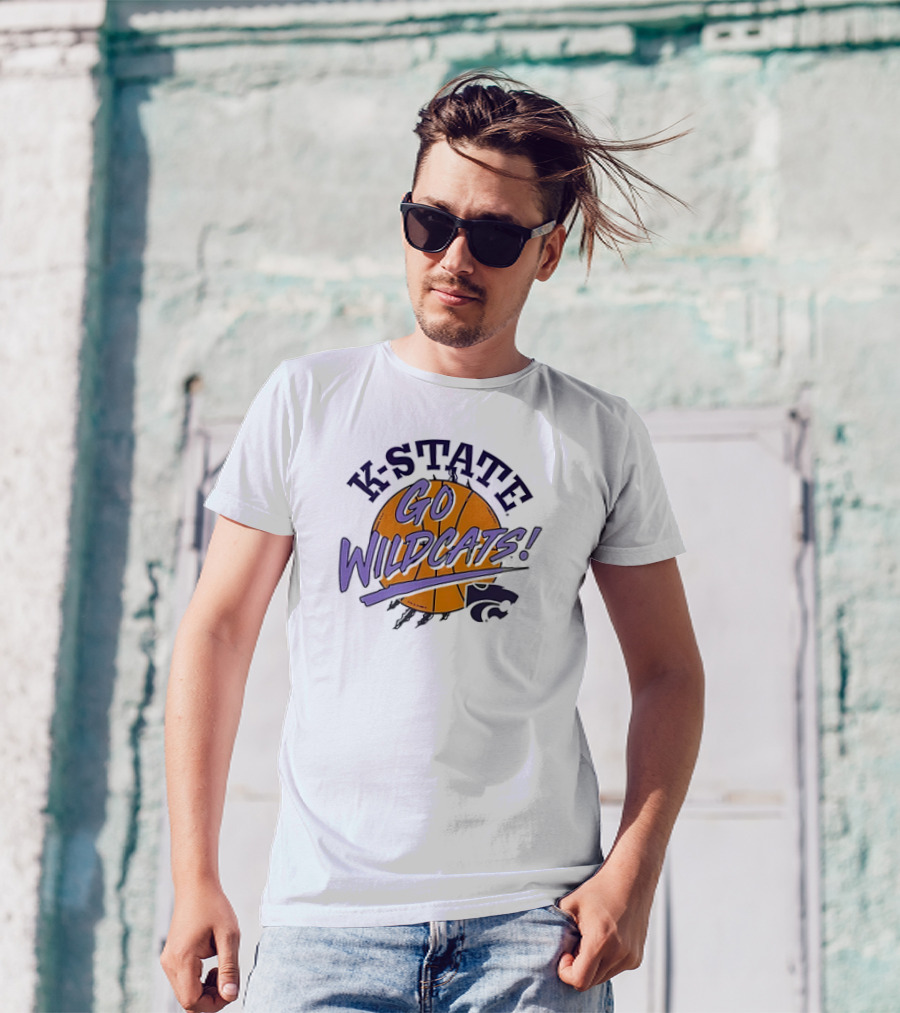 K-State Go Wildcats Basketball T-Shirt