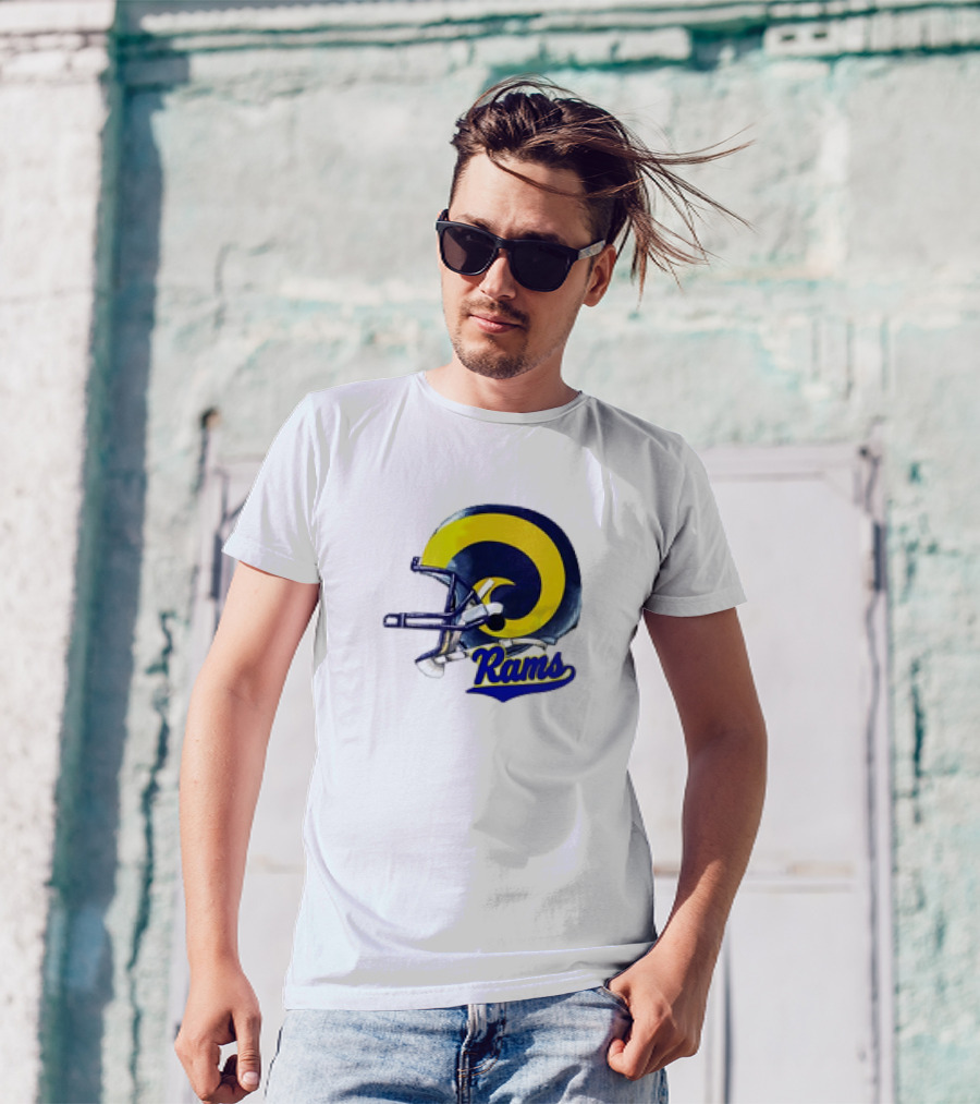 Los Angeles Rams Helmet Rams Football T-Shirt