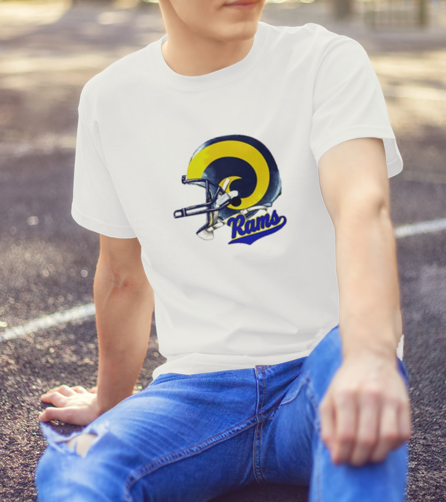 Los Angeles Rams Helmet Rams Football T-Shirt