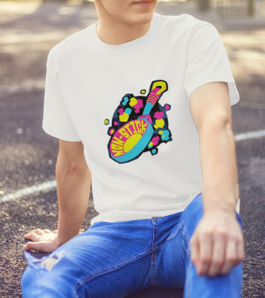 Non-Stick Colorful Pop Art Frying Pan T-Shirt