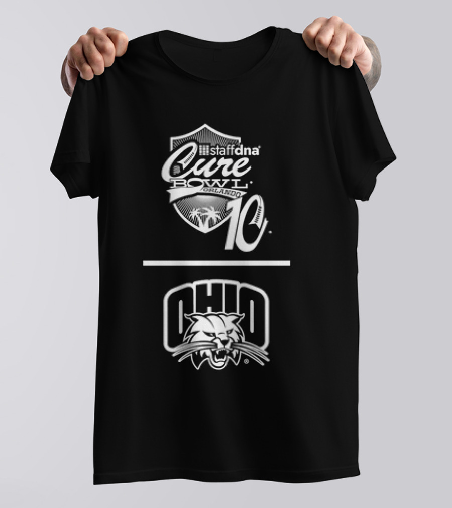 Staffdna Cure Bowl Orlando 10 Ohio Bobcats Football T-Shirt