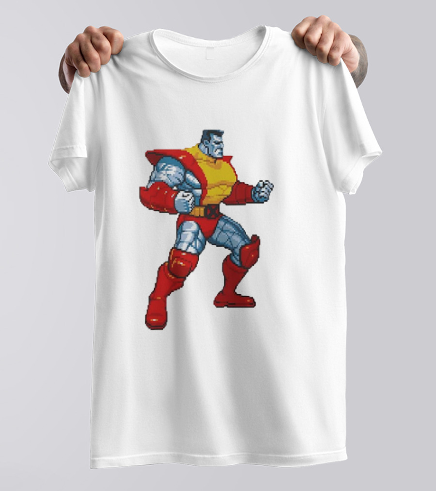 Colossus From X-Men Children Of The Atom Pixel T-Shirt