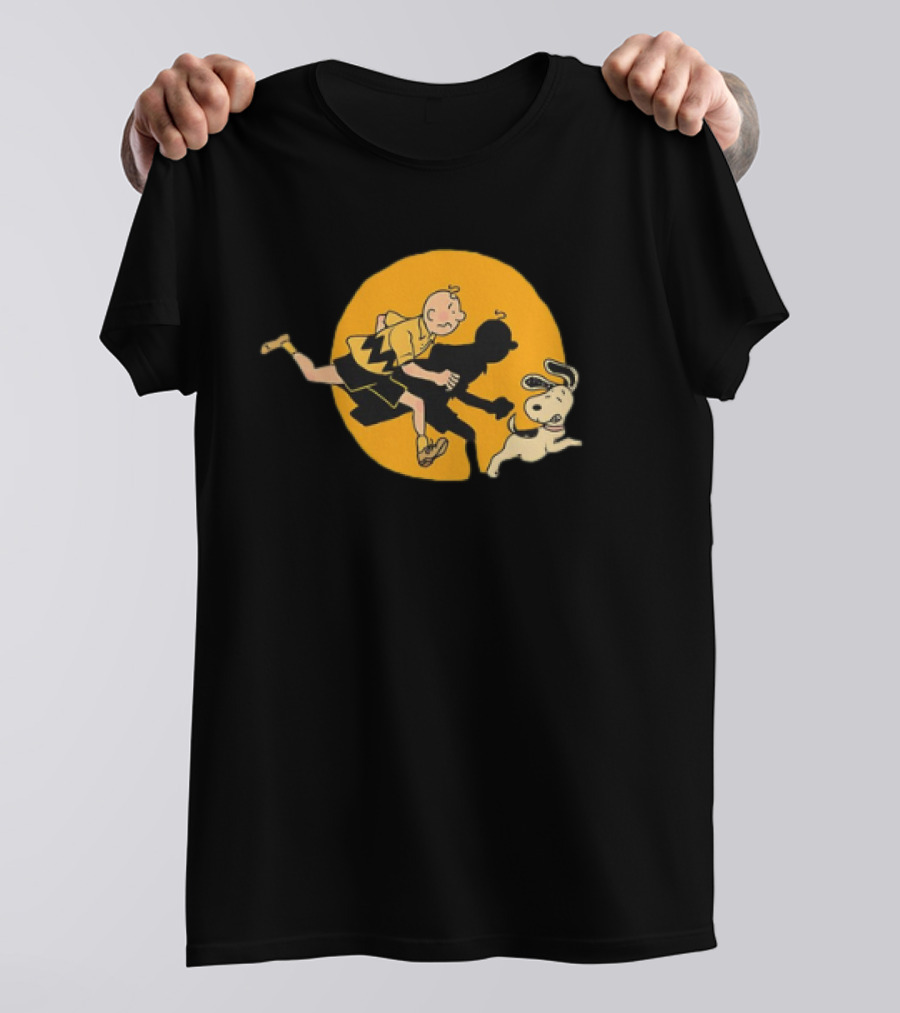Charlie Brown And Snoopy Adventure Inspired By Tintin T-Shirt