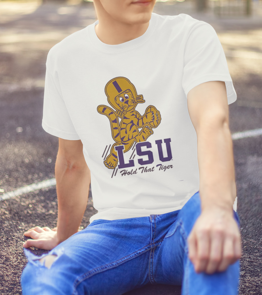 LSU Hold That Tiger Football Mascot T-Shirt
