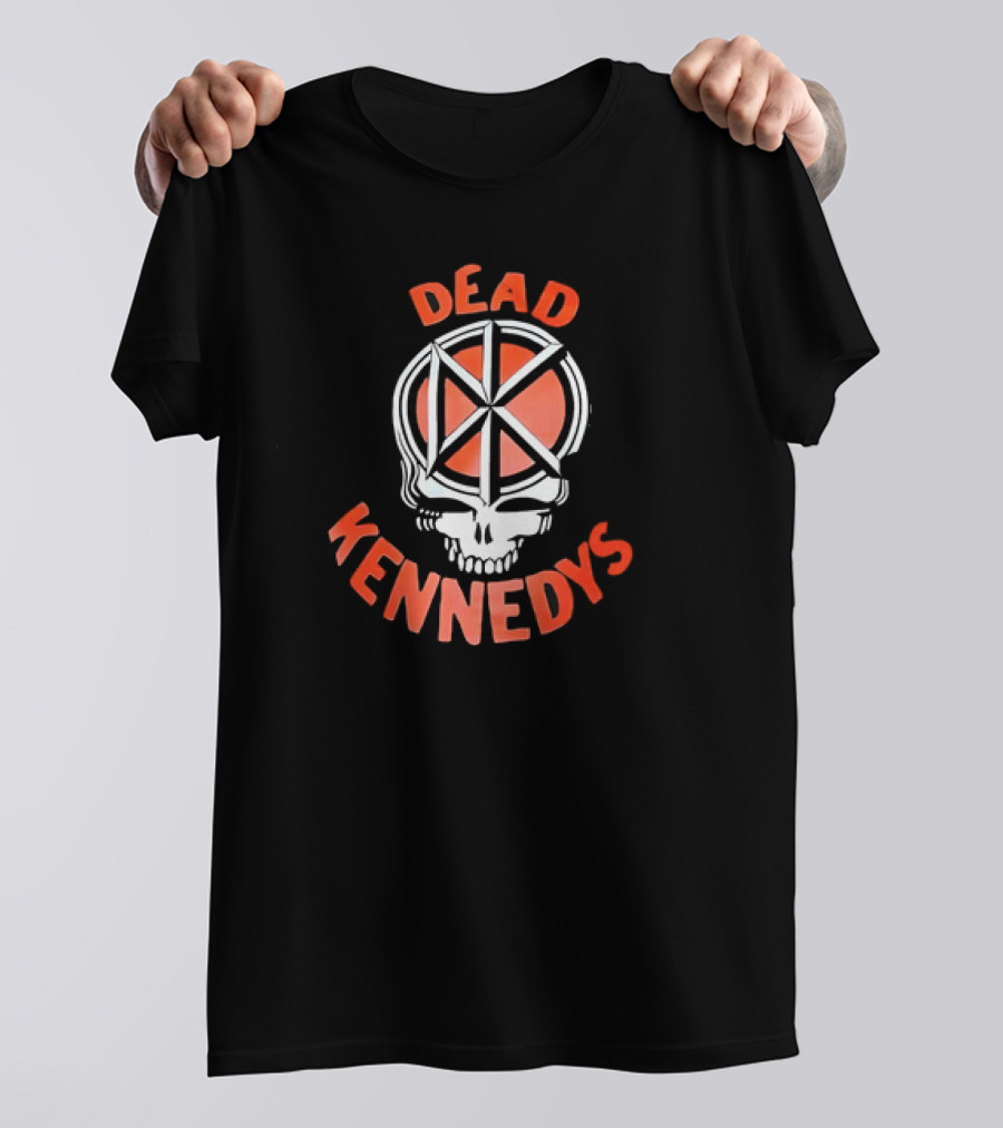 Dead Kennedys Style Grateful Dead Skeleton Emblem T-Shirt