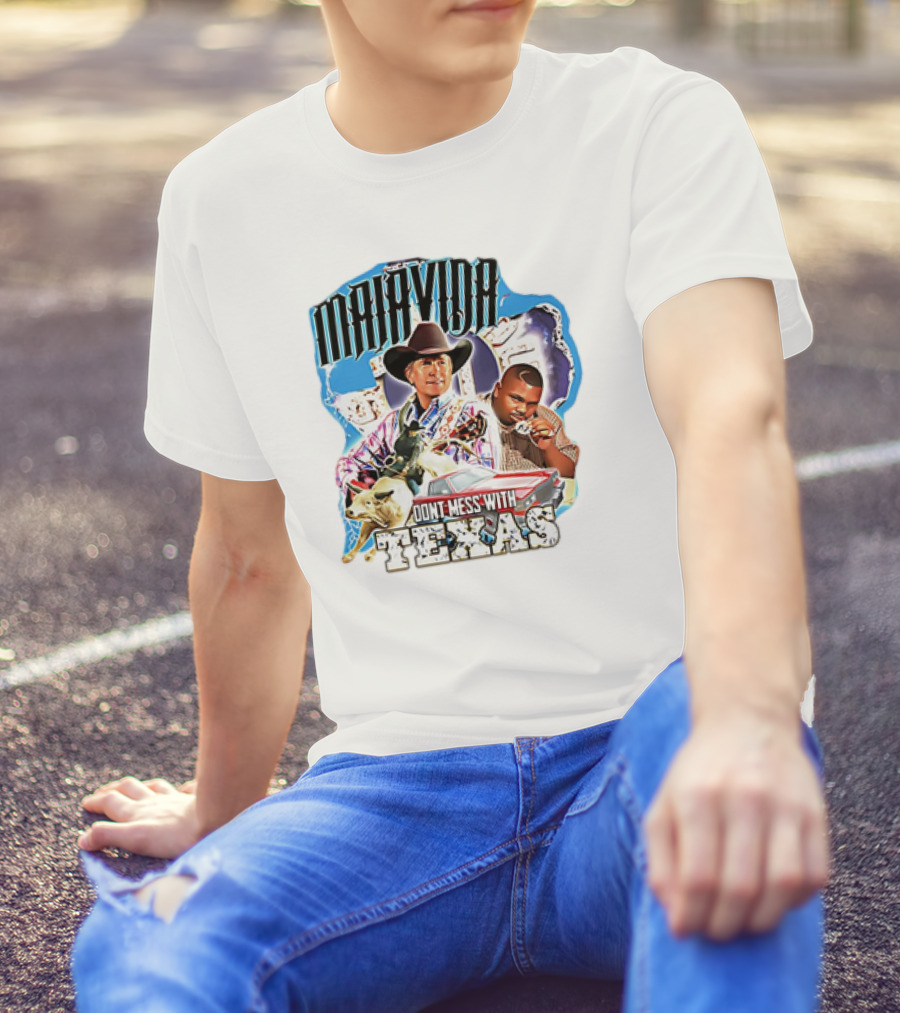 Malavida Don’t Mess With Texas Cowboy And Car T-Shirt