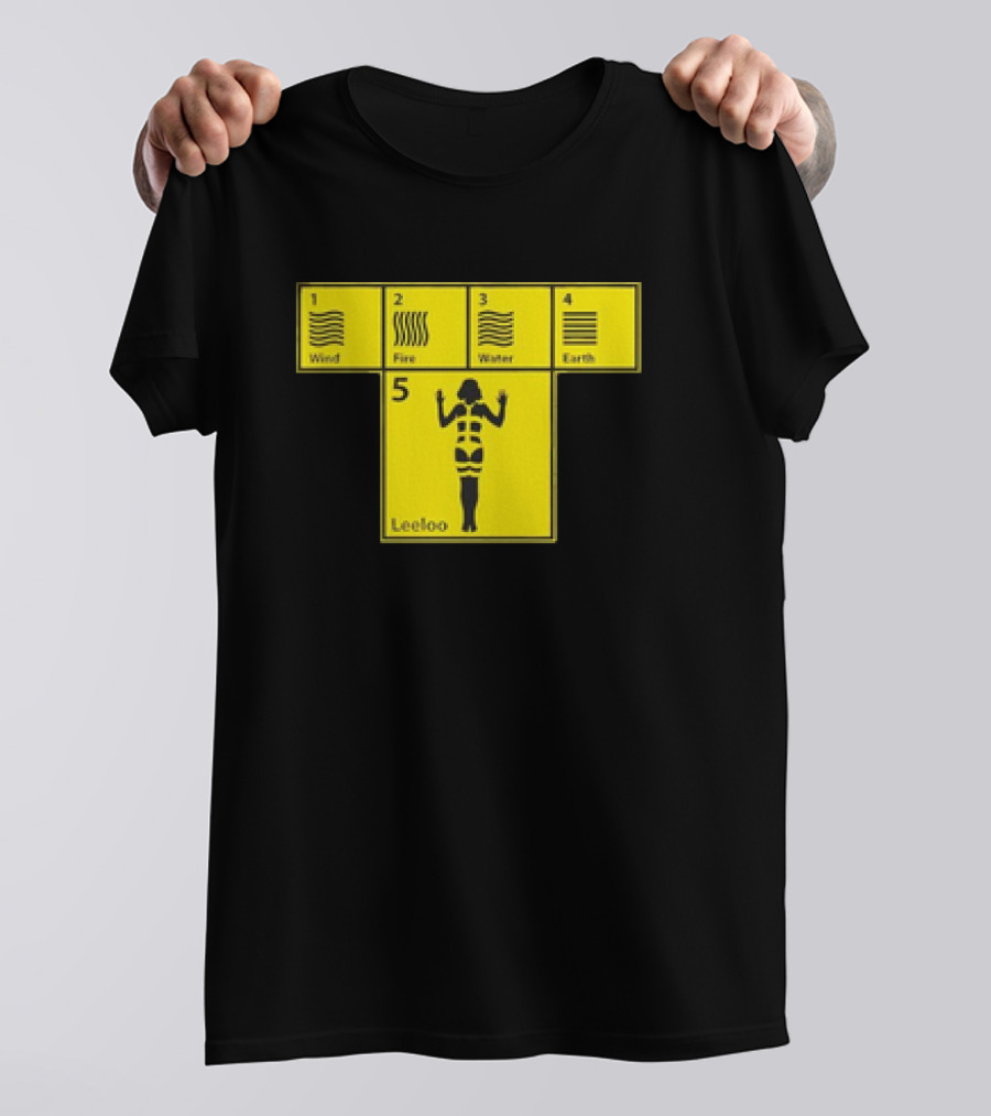 Five Elements Wind Fire Water Earth Leeloo Iconic T-Shirt