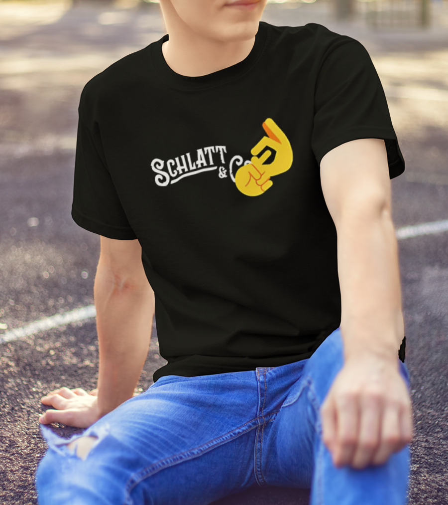 Schlatt And CO Hand Emoji Gesture T-Shirt