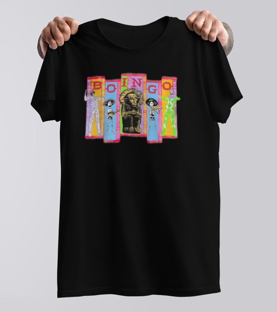 Oingo Boingo 1994 Vintage Skeletons Lion T-Shirt