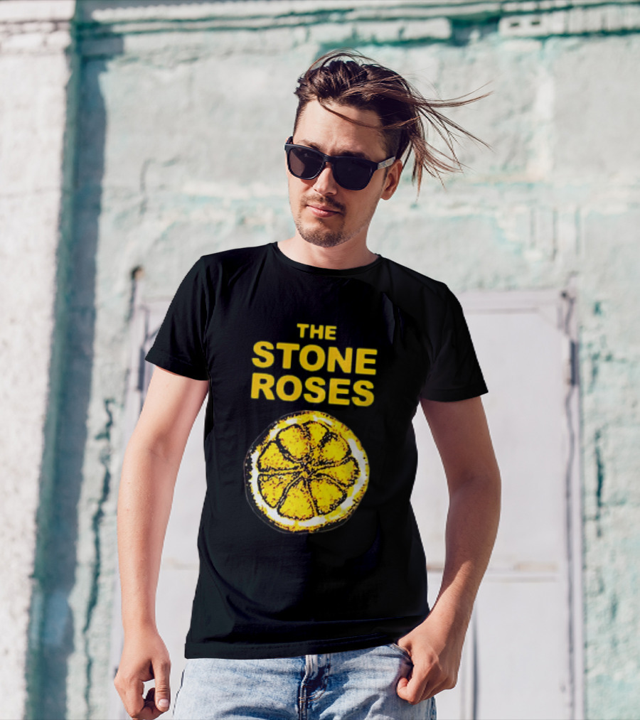 THE STONE ROSES Lemon Iconic Yellow T-Shirt