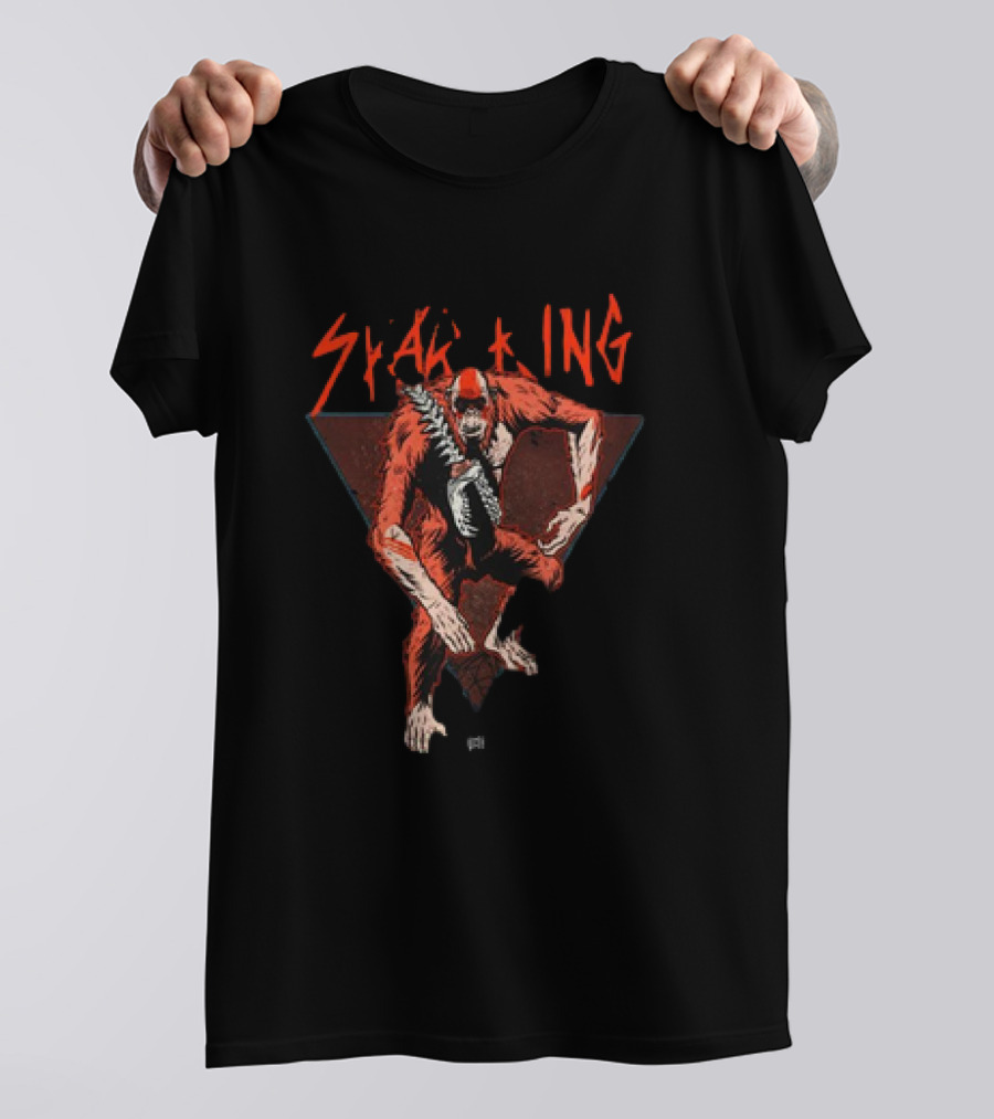 Gxk Skar King Red Primate Warrior Triangle T-Shirt