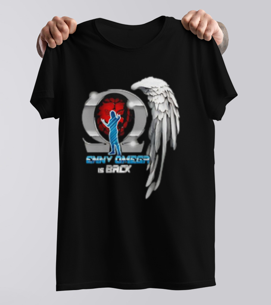 New Japan Pro Wrestling Kenny Omega Is Back Winged Omega T-Shirt
