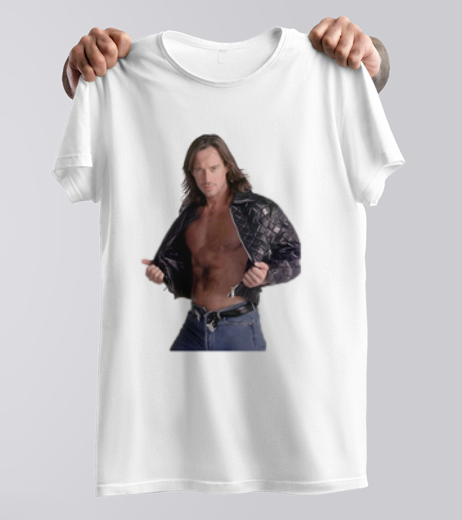 The Night's Kevin Sorbo In Classic Tough-Guy Leather Look T-Shirt