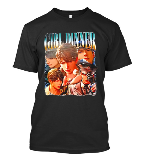 Girl Dinner Caleb Love Deepspace Anime Collage T-Shirt