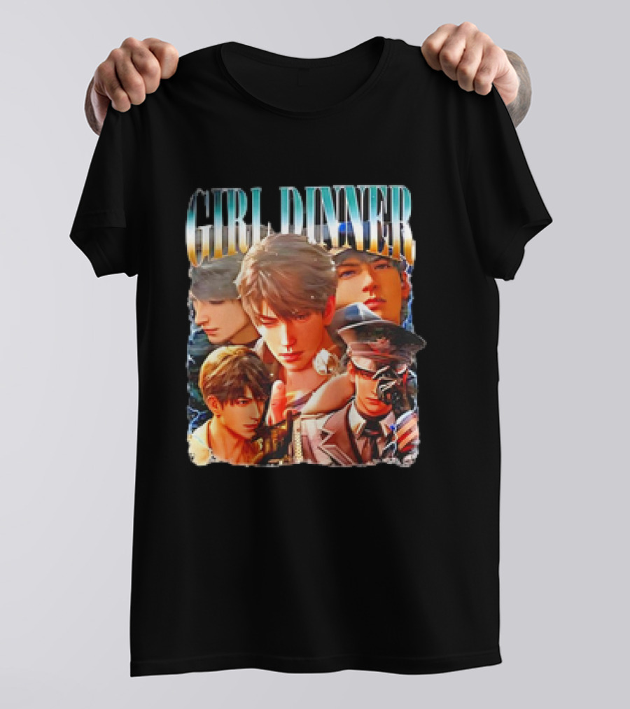 Girl Dinner Caleb Love Deepspace Anime Collage T-Shirt