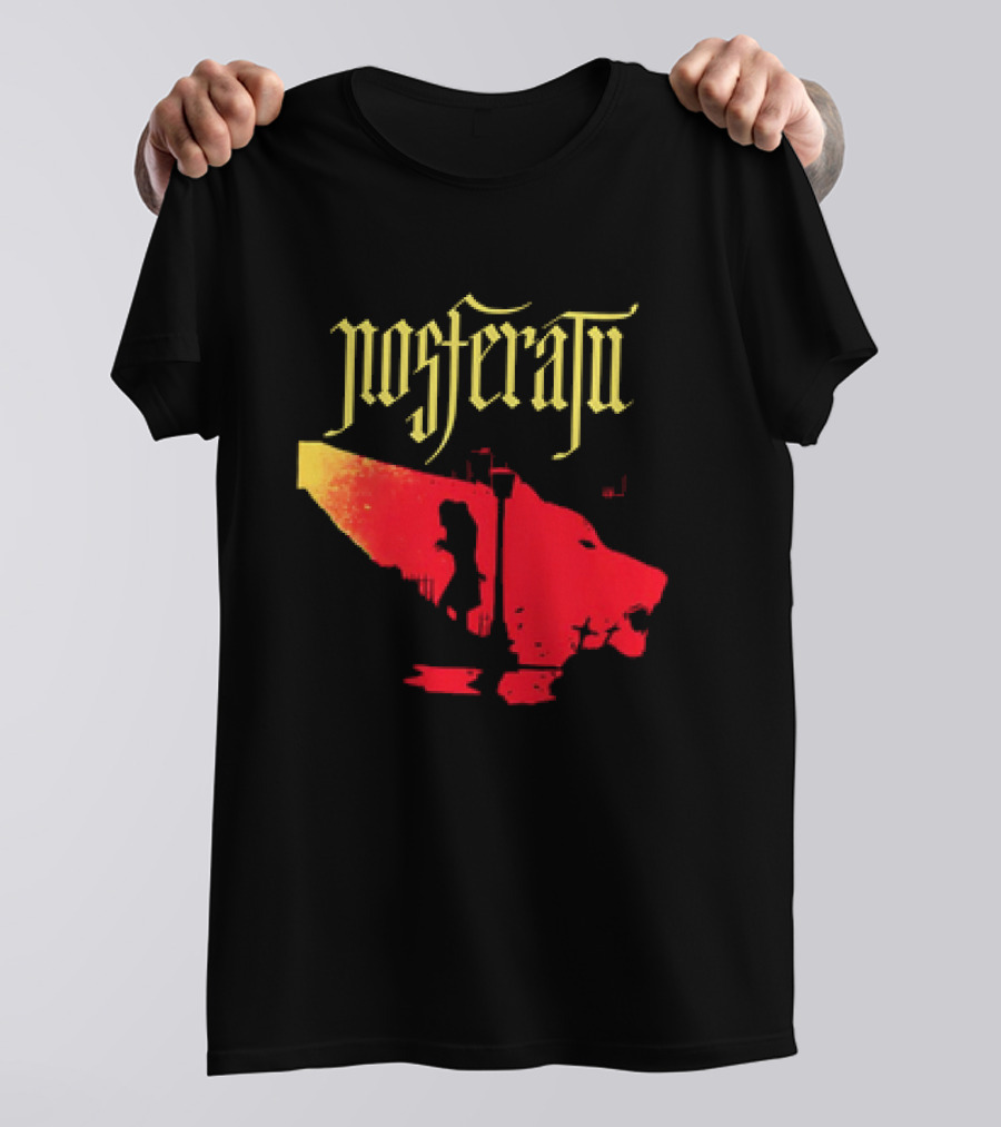 Nosferatu Vampire Silhouette Boat Scene T-Shirt