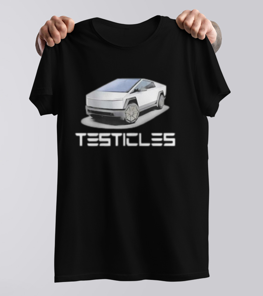 Testicles Cybertruck Parody Vintage Car T-Shirt