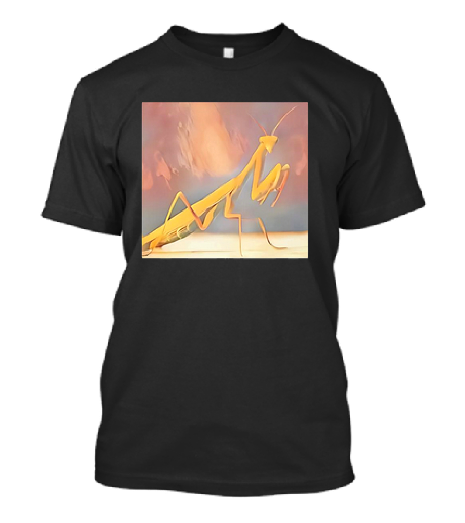The Praying Mantis Abstract Pastel Insect T-Shirt 