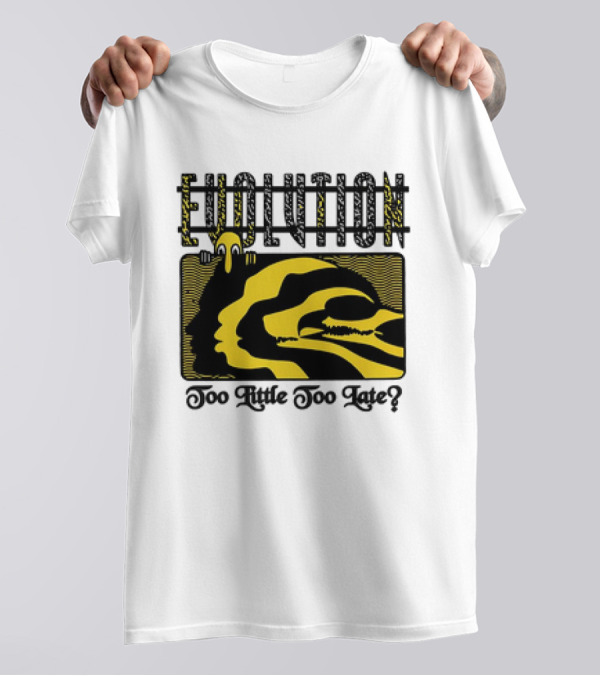 Evolution Too Little Too Late? Bold Yellow And Black T-Shirt