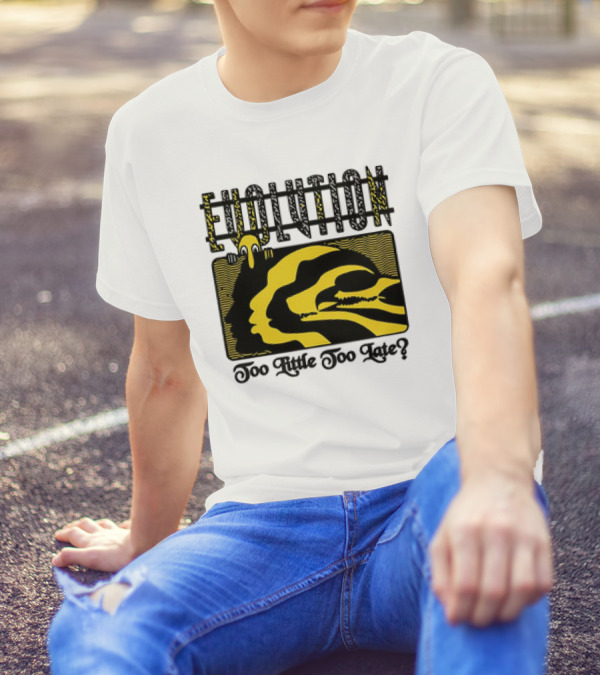 Evolution Too Little Too Late? Bold Yellow And Black T-Shirt