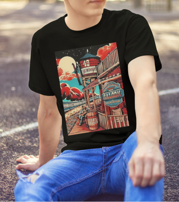 49 Winchester Knuckleheads Saloon Kansas City April 19 2025 Event With Noelene Hofmann T-Shirt