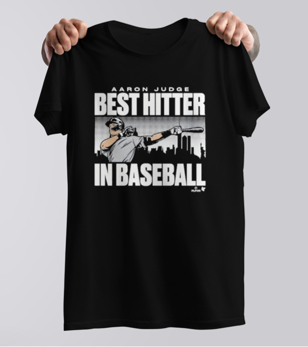 Aaron Judge Best Hitter In Baseball City Skyline Batter Swing T-Shirt