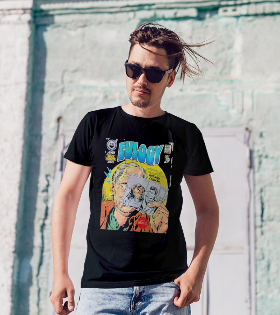 All New Black Mirror Comics Eulogy Smartphones Clouds By Butcher Billy Netflix T-Shirt