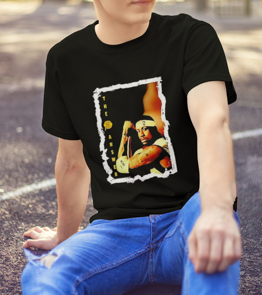 Allen Iverson The Answer Basketball Icon Inspiration T-Shirt