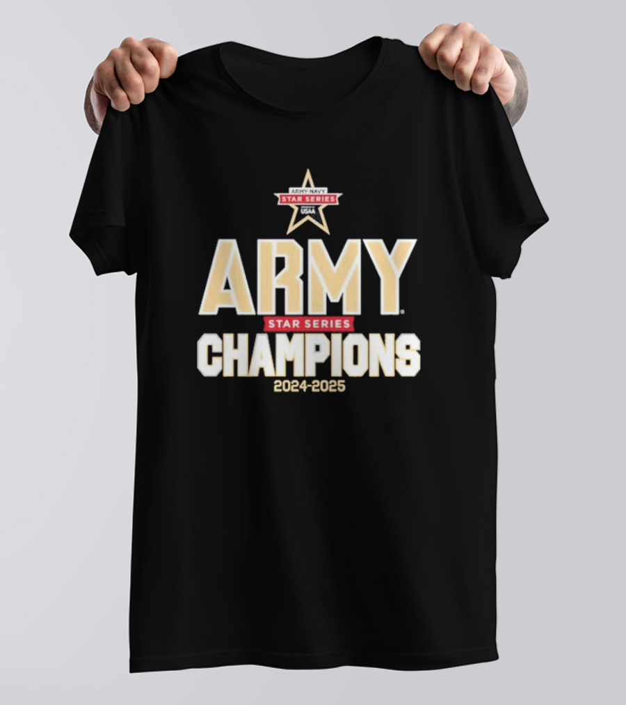 Army Black Knights Star Series Champions 2024-2025 T-Shirt