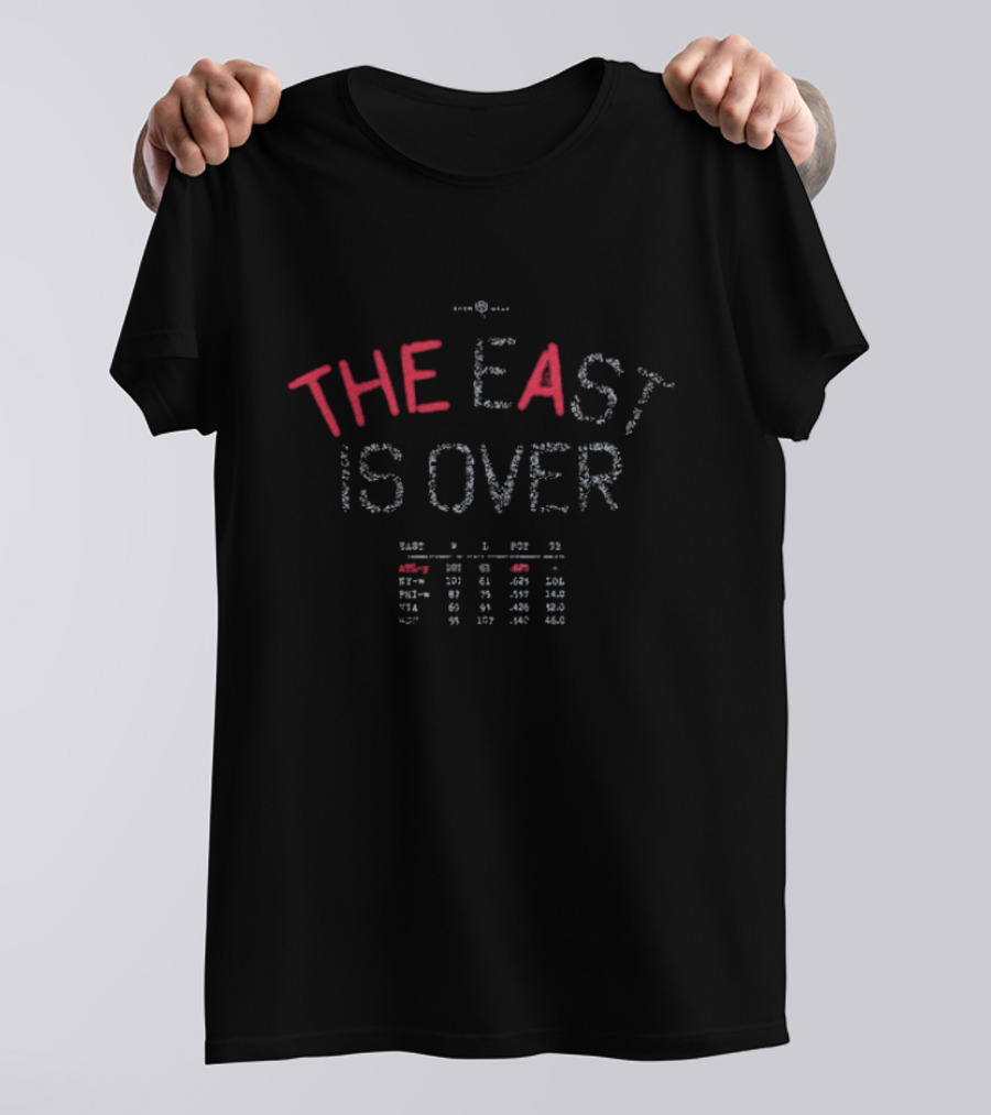 Atlanta Braves The East Is Over 2018 2019 2020 2021 2022 T-Shirt