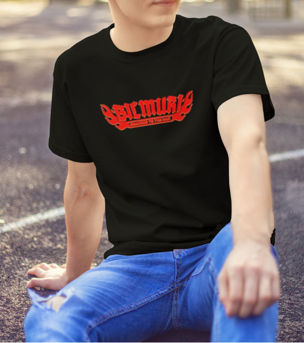 Bilmuri Cranked To The Max Flaming Hot Red Text T-Shirt