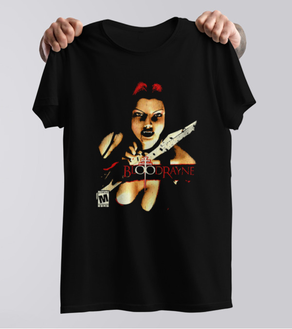 BloodRayne M Rating Femme Fatale Sword Wielder T-Shirt