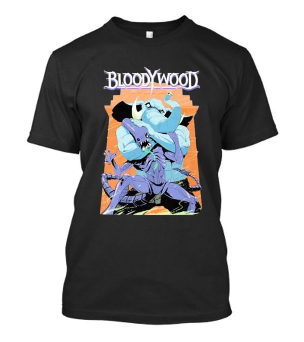 Bloodywood Alien Wrestler Elephant Vs Scorpion Creature Battle T-Shirt