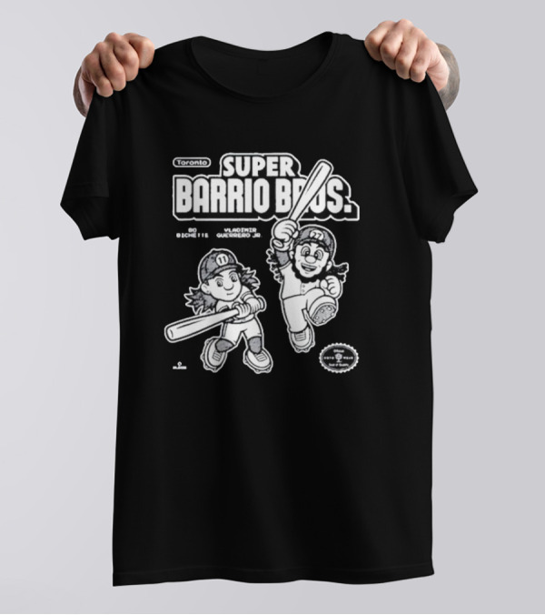 Super Barrio Bros Toronto Bo Bichette Vladimir Guerrero Jr T-Shirt